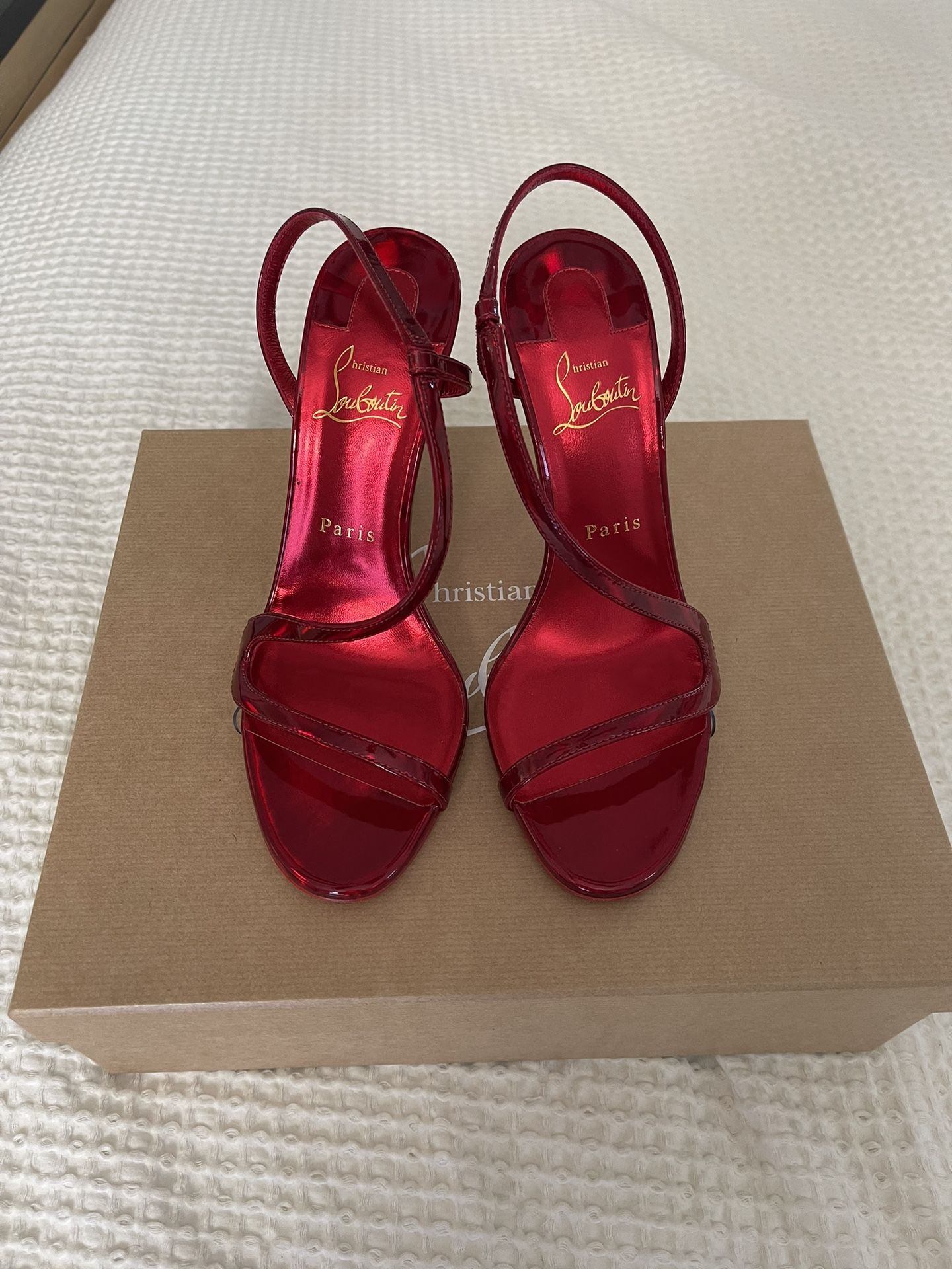 Beautiful Chrome Red Louboutins 