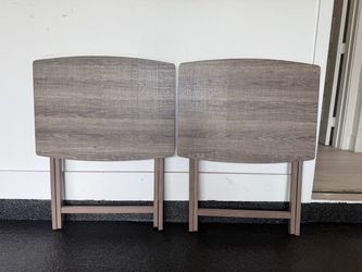 Set of 2 Folding TV Tray Tables