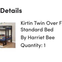 Twin Over Full Size Bed