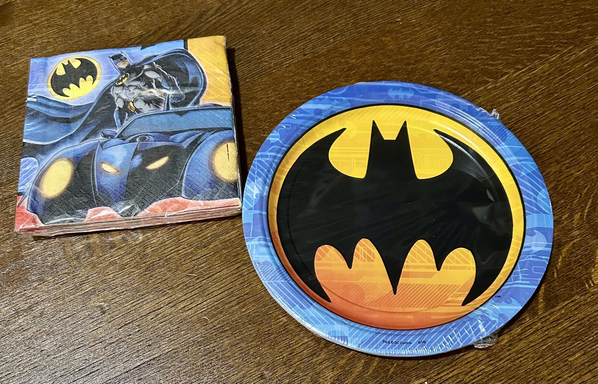 Batman Plates And Napkins