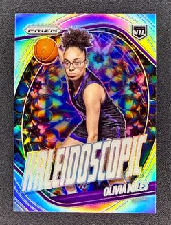 OLIVIA MILES 2025-26 PANINI PRIZM KALEIDOSCOPIC SILVER HOLO ROOKIE RC LYNX #22