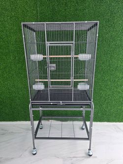 Large Bird Cage with Rolling Stand