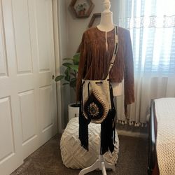 Boho Karma Bag/Purse Fringe/Hide