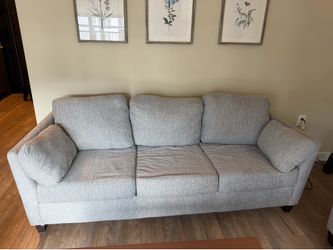 Gray Sofa & Loveseat Set – Excellent Condition – $400