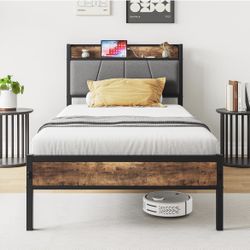 Twin Size Platform Bed Frame