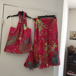 2 Piece Hawaiian outfit size 8