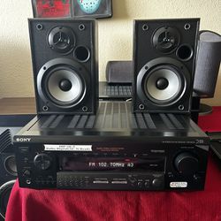 SONY RECEIVER AND SONY SPEAKERS
