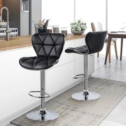 SET OF 2 ADJUSTABLE BARSTOOLS NEW
