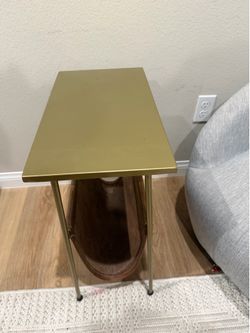 Leather Side Table