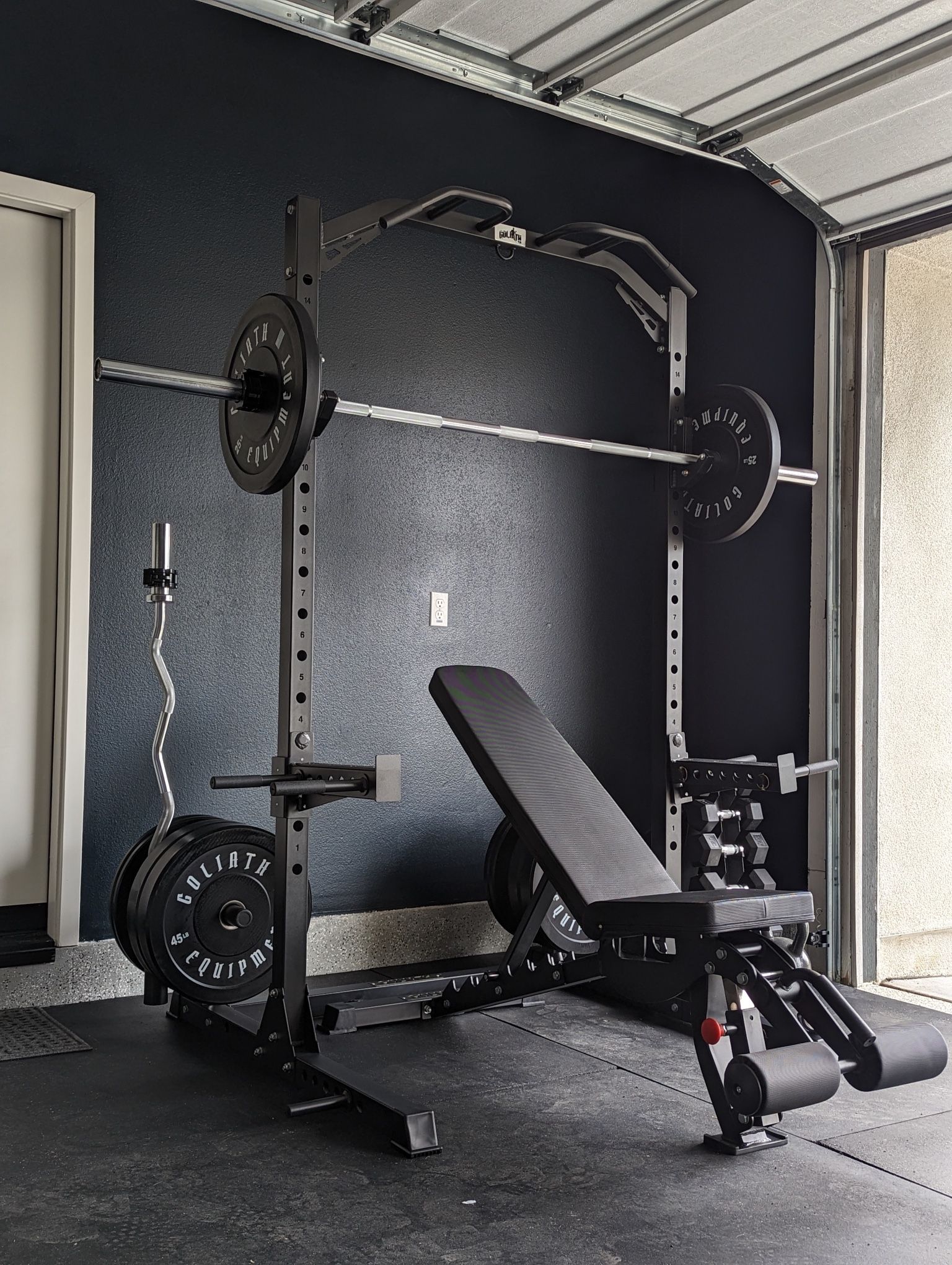 New Commercial Half Rack , Squat Rack For Bench Press , Weight Bench For Your Weights 
