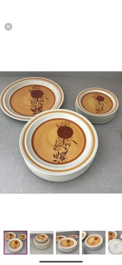 STONECREST ANDRE PONCHE ECHO HAND-PAINTED Set Of 13 PLATEWARE Dish set MADE IN KOREA