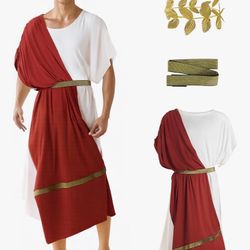 Adult Men’s Medium M Roman Toga costume plus Sword Dagger 