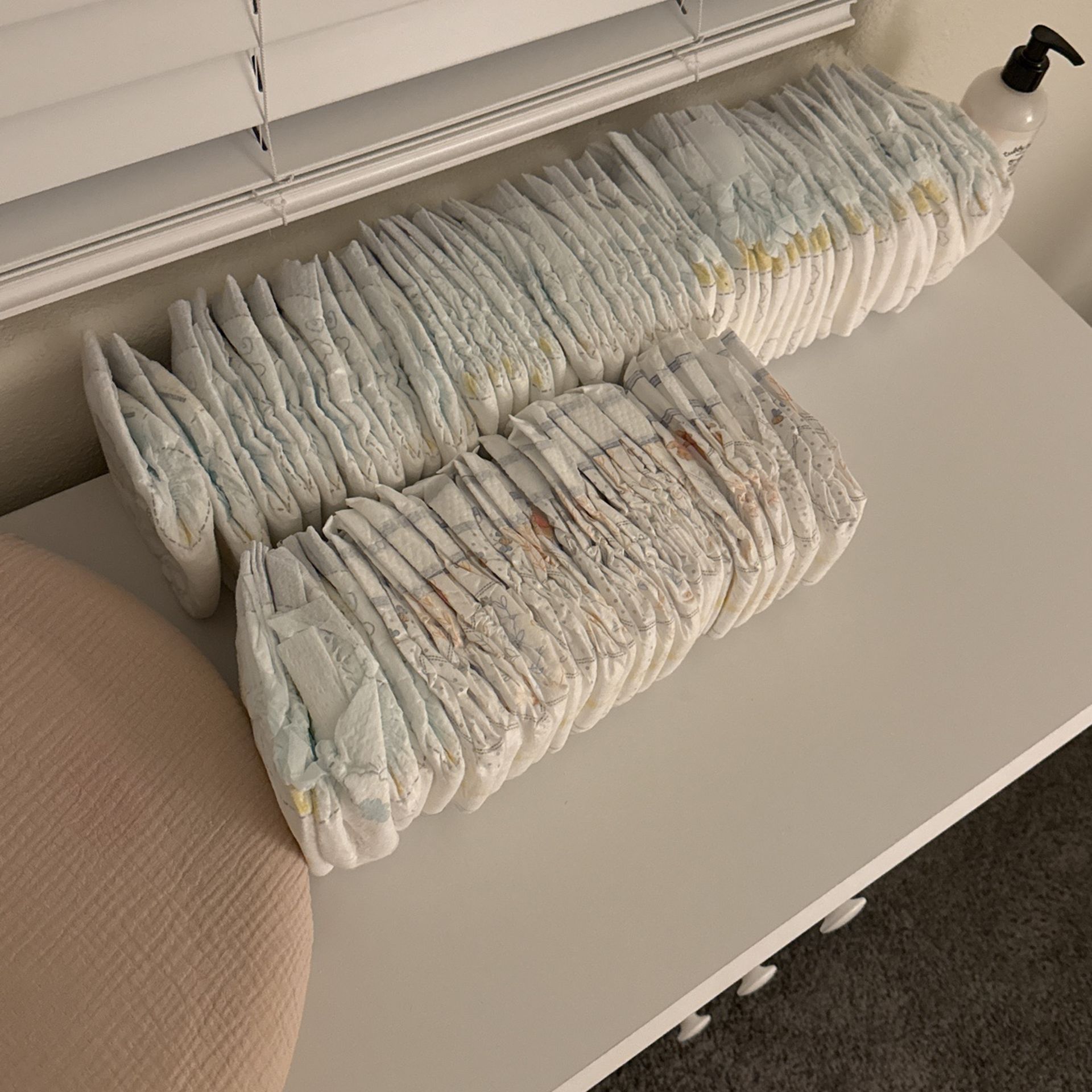 Mix of Huggies and Pampers Diapers