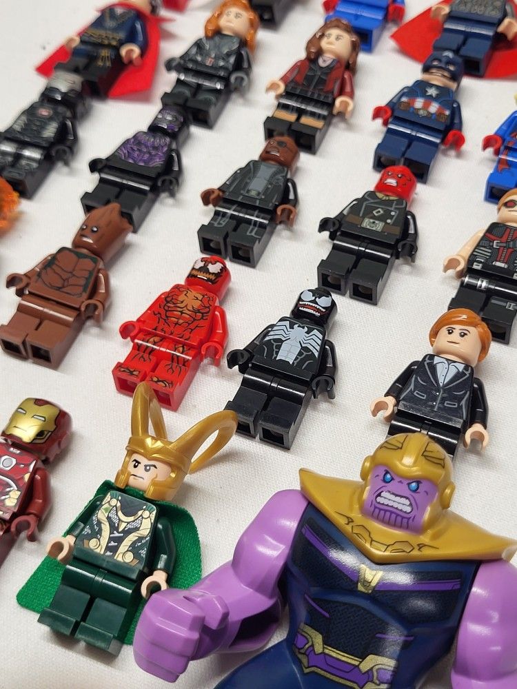 Lot Of Lego Marvel Super Heroes Minifigures