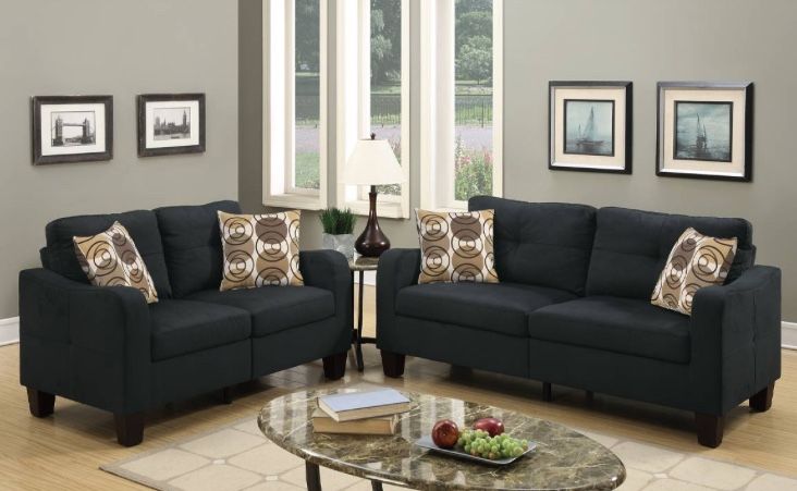 Black Sofa Set Brand New