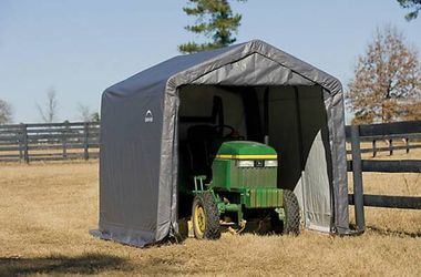 SHED IN A BOX CANOPY STORAGE TENT - GRAY 10 X 10 X 8 FEET