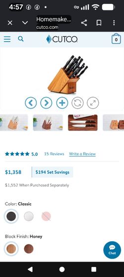 Cutco Kitchen Knife  8 Piece Knife Set