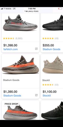 Two pair of brand new Yeezys 8 and 8 1/2