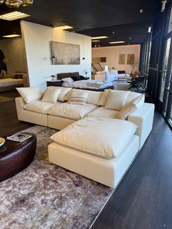 Crate & Barrel Inspired Sectional | Denim Performance Fabric