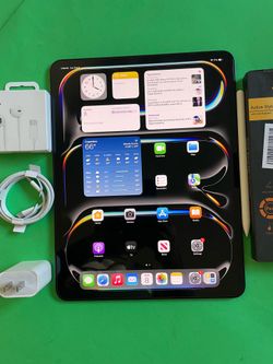 Apple IPad Pro 13”  (M4 chip /OLED display/ 2024 model) 256GB with keyboard, pen & Accessories