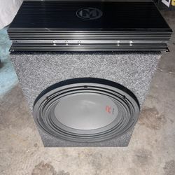 12” Alpine Subwoofer And Memphis Amp