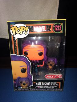 Funko Pop! Marvel Kate Bishop  w/Lucky #1212 (Blacklight) Target Exclusive