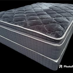 14” King Midnight Collection Hybrid Pillow Top Mattress!