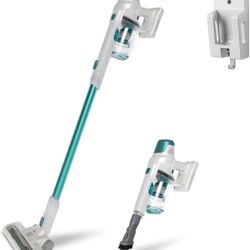  Cordless Stick Vacuum Lightweight Cleaner 2-Speed Power Suction LED Headlight 2-in-1 Handheld 