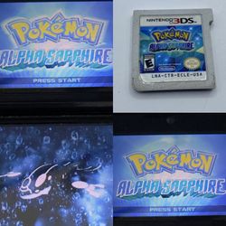 Pokemon Alpha Sapphire (3DS, 2014) Tested - Working - Cartridge Only - USA 