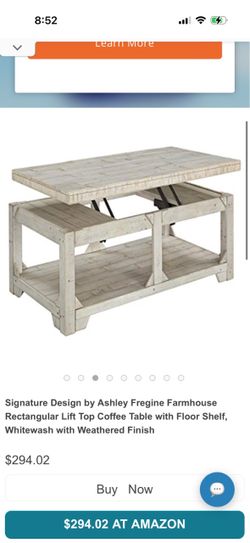 Lift Top Coffee Table Whitewash