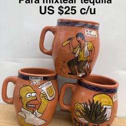Jarrones De Barro Para Mixtear Bebidas O Decoración