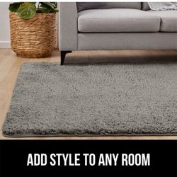 Gorilla Grip Soft Faux Fur Area Rug
