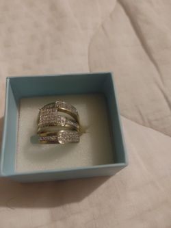 3 Piece Engagement Ring And Wedding Bands