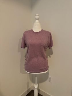 Heathered Mauve Crew Neck Pocket Tee