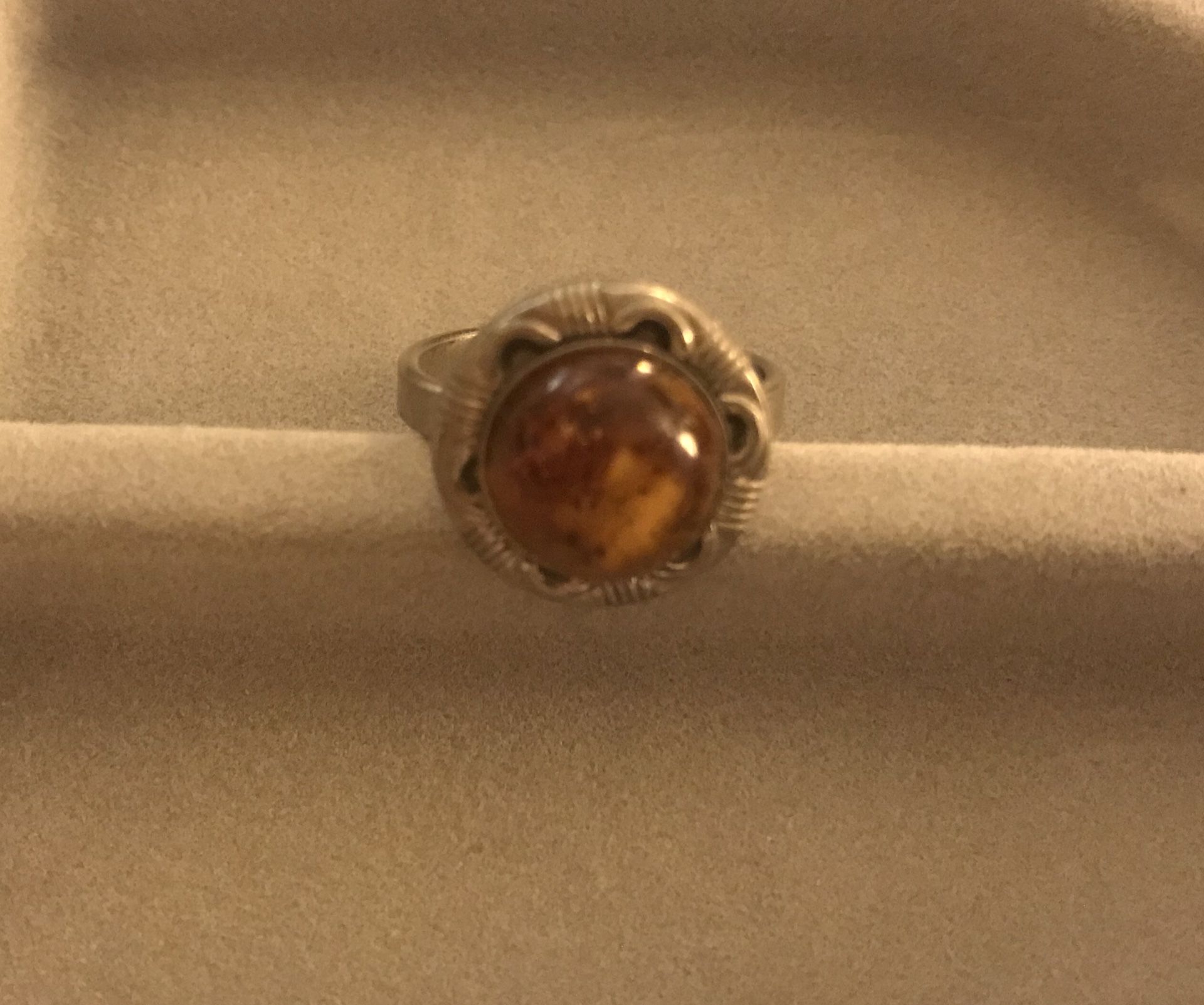 Genuine Amber ring. Size 7