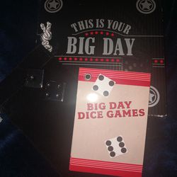 Vintage Marlboro Big Day Dice, Gamebook & Black Pouch