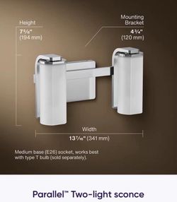 Parallel™ Two-light sconce