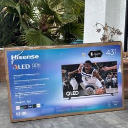 43QD6 43” Hisense smart 4k Qled tv 