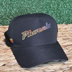 Phoenix Snapback Hat – Black Gradient Logo Cap (Like New)