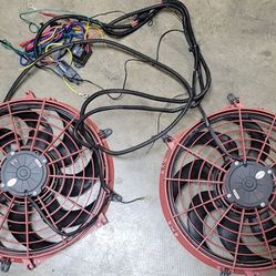 Dual Electric Fans 