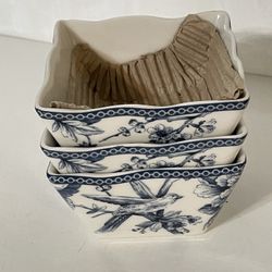 Three Beautiful Bowls Never Used- Great For Treats!