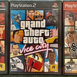 Grand Theft Auto GTA III Vice City Games Ps2 Bundle | SidelineSwap