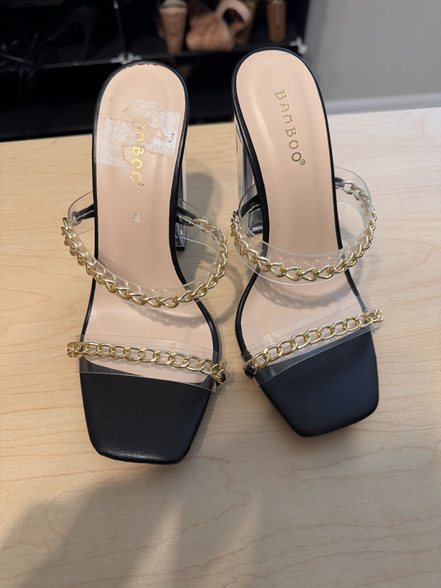 Bamboo Heels With Chains
