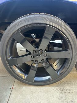 24 inch rims trailblazer black