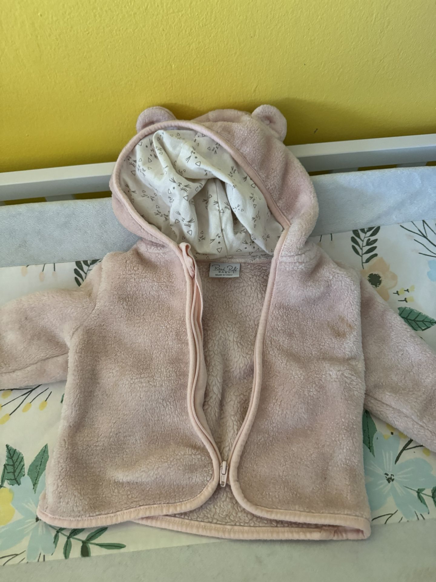 6-9 Months Baby 3 Piece Outfit With Sherpa Jacket