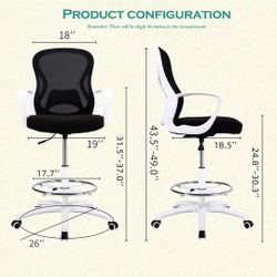 Adjustable Ergonomic Drafting Chair