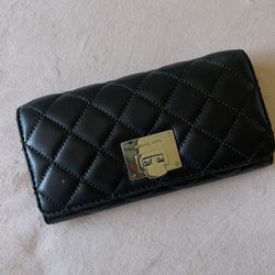 Black Michael Kors Quilted Wallet