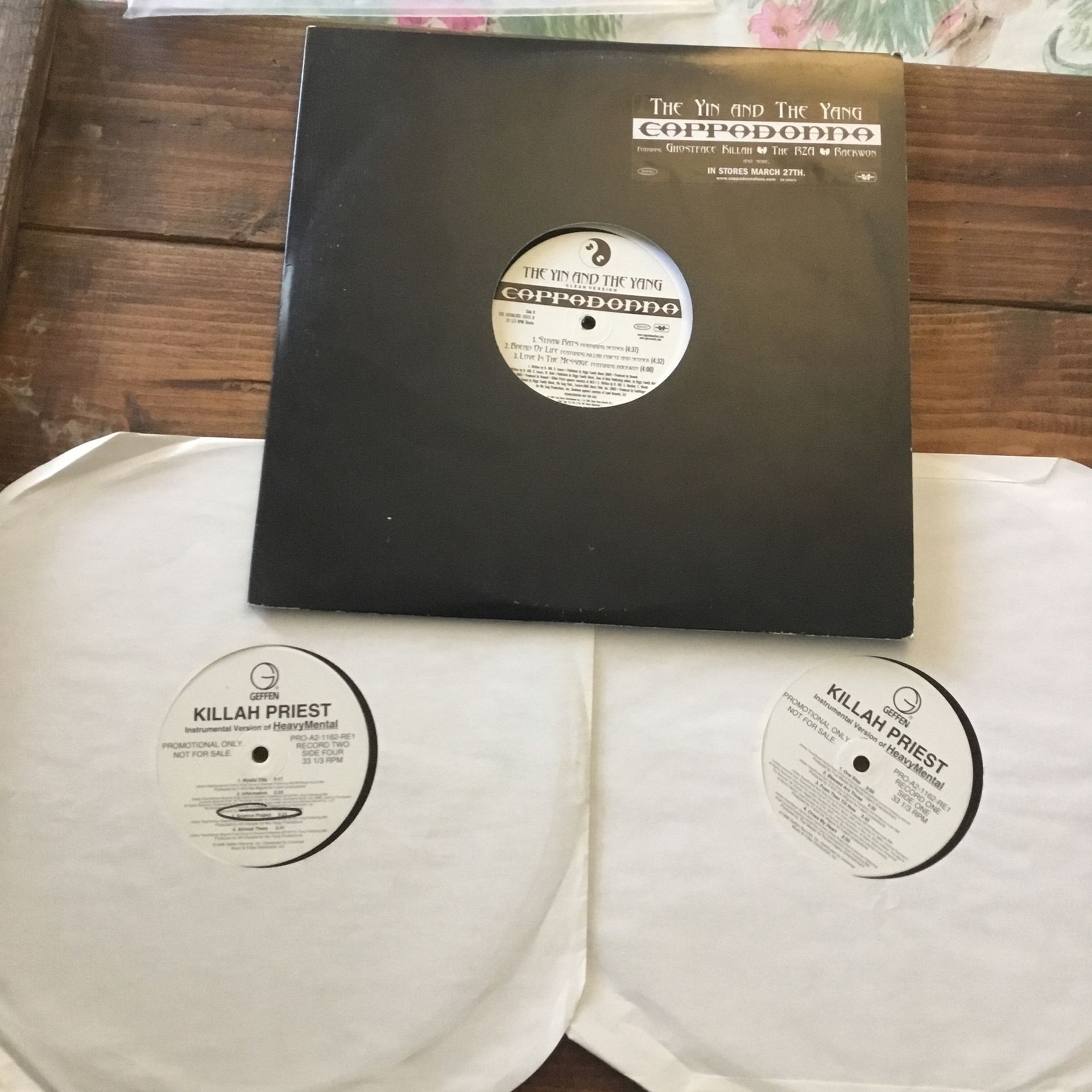 Killah Priest Heavy Mental Wu Tang Clan Promo Instrumental And Cappadonna Vinyl