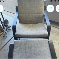 IKEA Chair And Ottoman