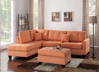 Sectional with ottoman set